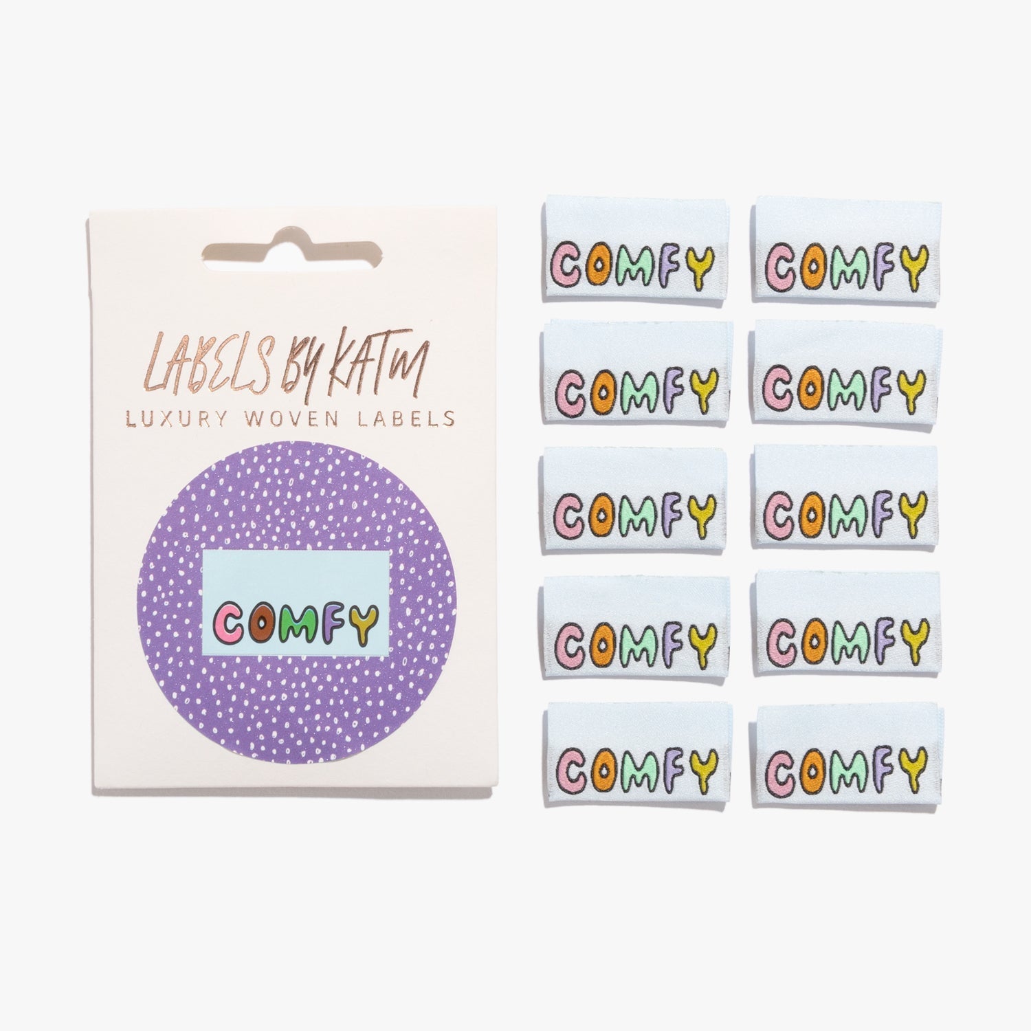 "COMFY" Woven Label Pack - Kylie And The Machine - Simplifi Fabric