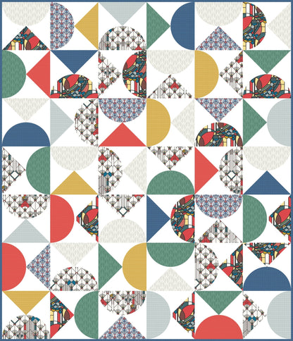 Coonley Tulip - Earth - Frank Lloyd Wright - Cloud 9 Fabrics - Poplin - Simplifi Fabric