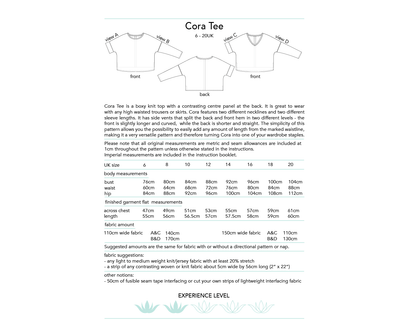 Cora Tee Sewing Pattern - Dhurata Davies - Simplifi Fabric