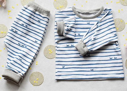 Cordoba Jogging or Pyjama Set Sewing Pattern - Baby Boy & Girl 1M/4Y - Ikatee - Simplifi Fabric