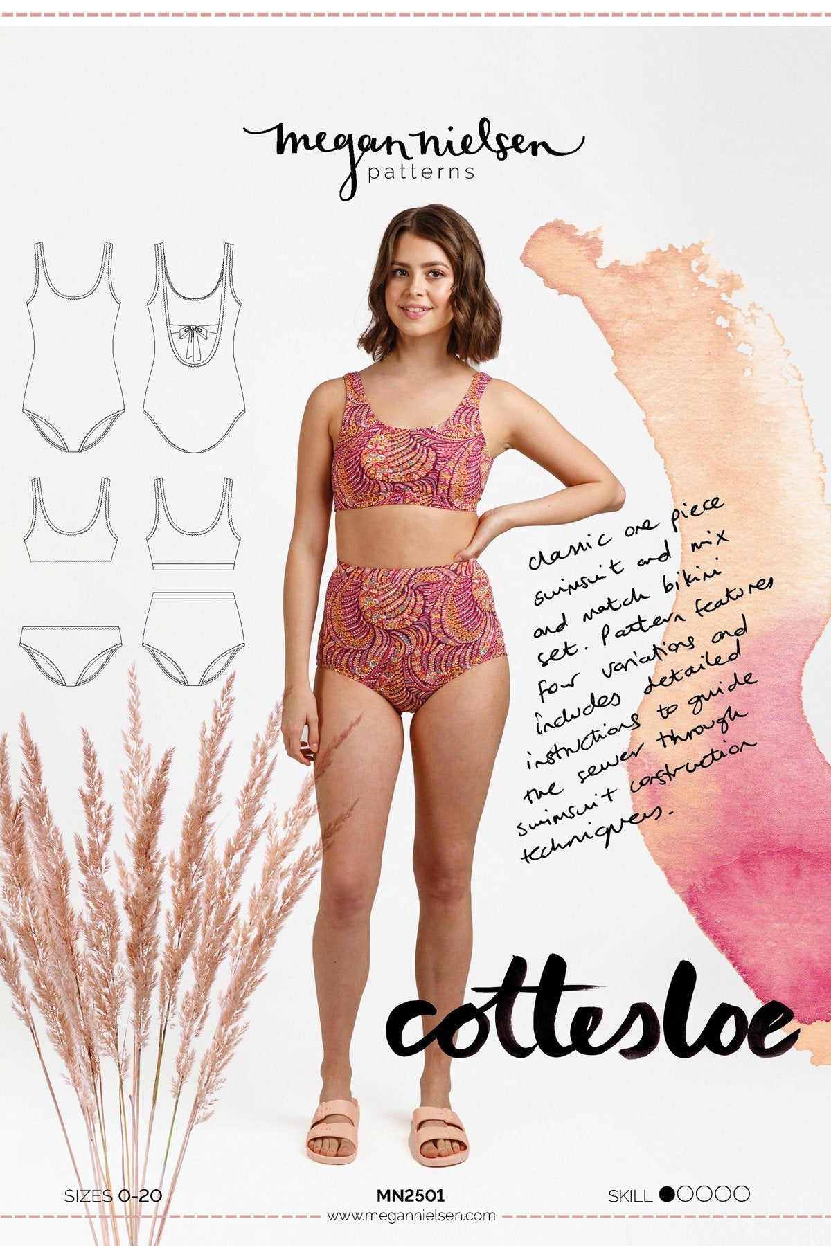 Cottesloe Swimsuit - Megan Nielsen Patterns - Sewing Pattern - Simplifi Fabric