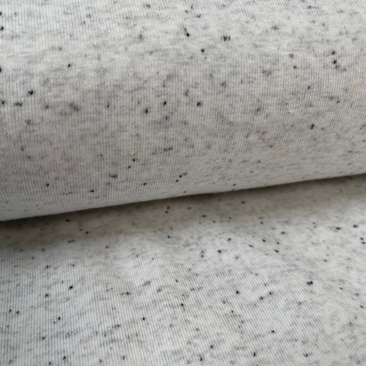 Cotton Jersey COLOURED MELANGE - European Import - Oeko - Tex® - Light Grey - Simplifi Fabric