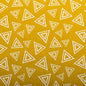 Cotton Panama - Oeko - Tex® - European Import - TRIANGLES - Ochre - Simplifi Fabric