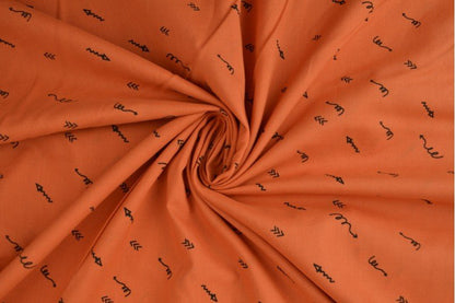 Cotton Voile - ARROWS - European Import - Oeko - Tex® - Copper - Simplifi Fabric