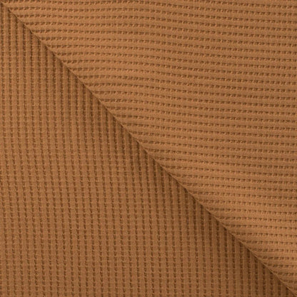 Cotton Waffle Tricot - European Import - Caramel - Simplifi Fabric