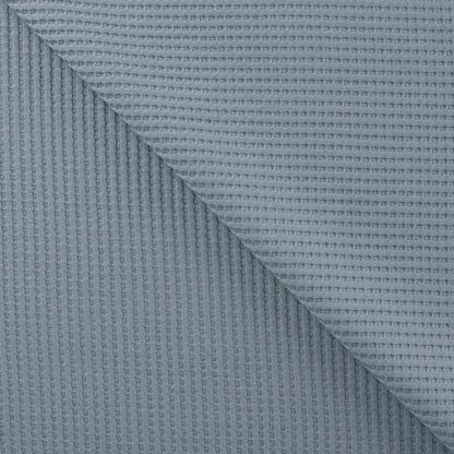 Cotton Waffle Tricot - European Import - Dusty Blue - Simplifi Fabric