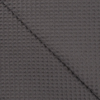 Cotton Waffle Weave - European Import - Dark Grey - Simplifi Fabric