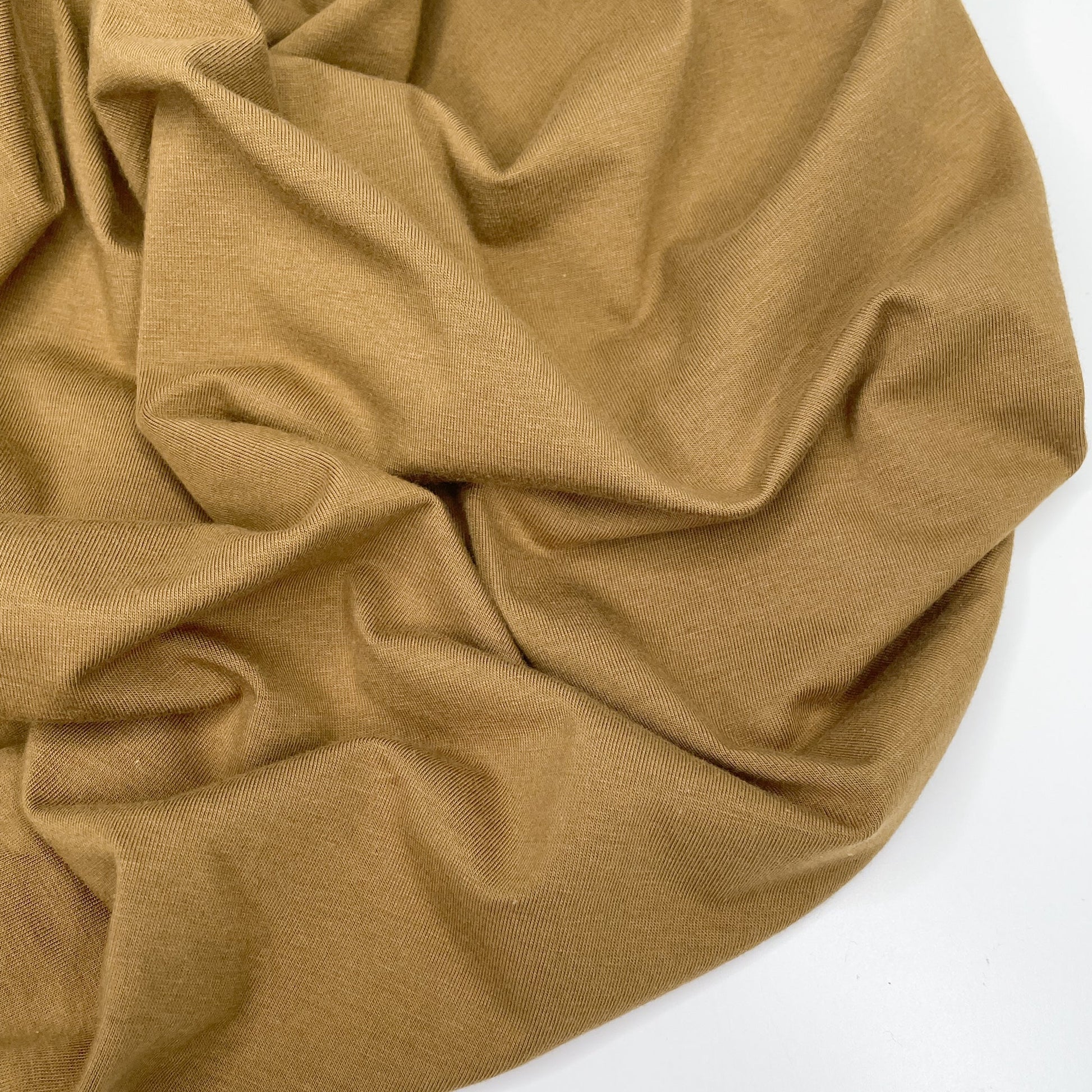 Cotton/TENCEL™ Modal Spandex Jersey - Tobacco - Simplifi Fabric