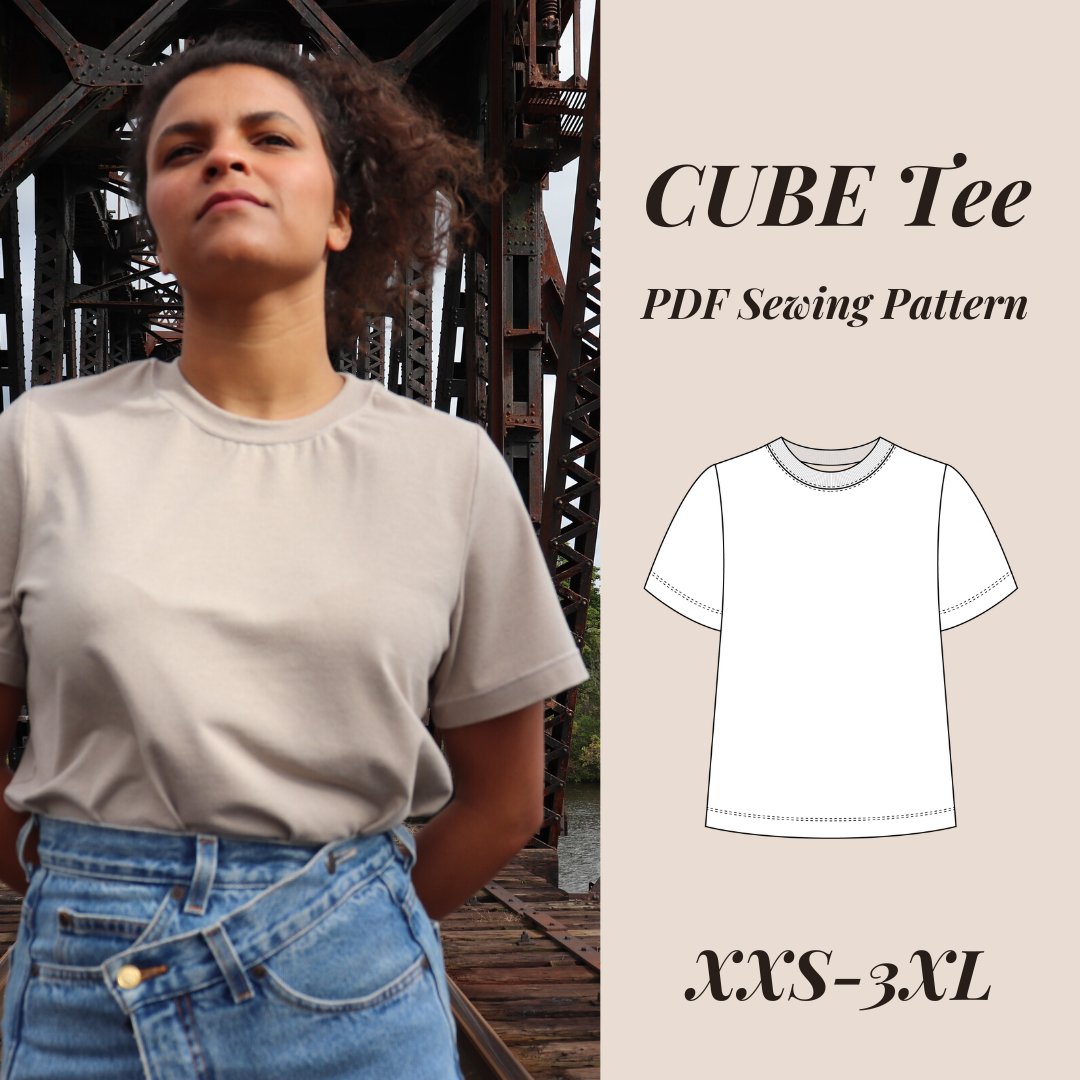 Cube Tee PDF Pattern - Lydia Naomi - Simplifi Fabric