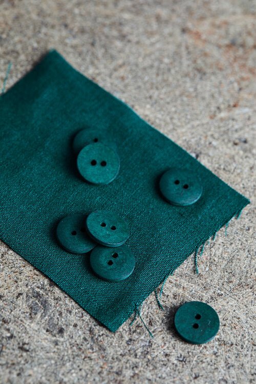 Curb Cotton Button - European Import - Oeko - Tex® - Mind The Maker - 11mm (Various Colors) - Simplifi Fabric