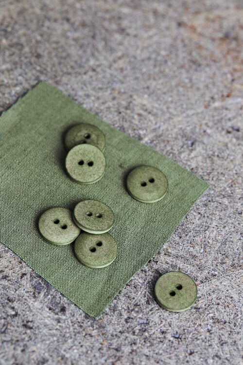 Curb Cotton Button - European Import - Oeko - Tex® - Mind The Maker - 11mm (Various Colors) - Simplifi Fabric