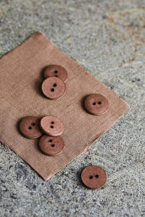 Curb Cotton Button - European Import - Oeko - Tex® - Mind The Maker - 11mm (Various Colors) - Simplifi Fabric