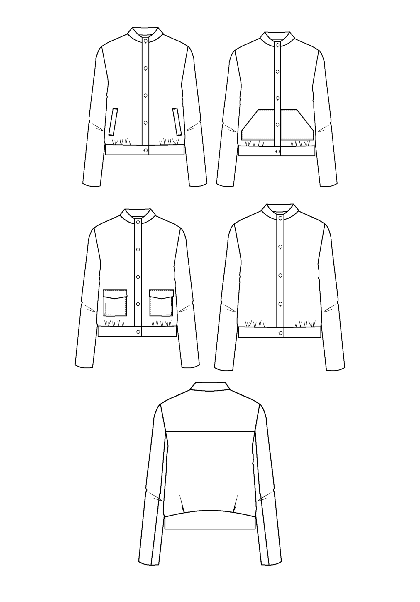 Dandelion Jacket Paper Sewing Pattern - Maison Fauve - Simplifi Fabric