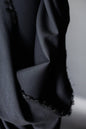 Dark Black Wool / Viscose Crepe - European Import - Merchant & Mills - Simplifi Fabric