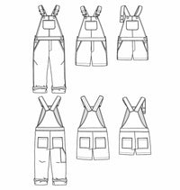Lyon Overalls Sewing Pattern - Kids 3/12Y - Ikatee