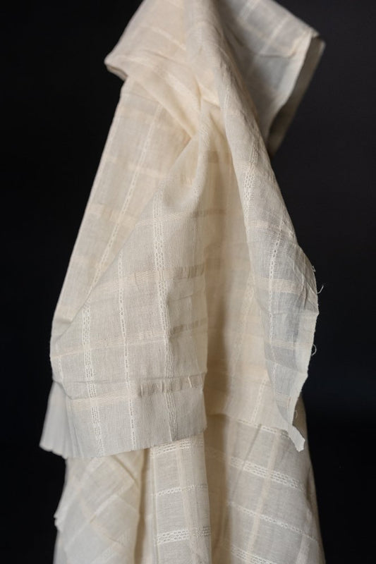 Diamond Check Natural Indian Cotton - Merchant & Mills - Simplifi Fabric