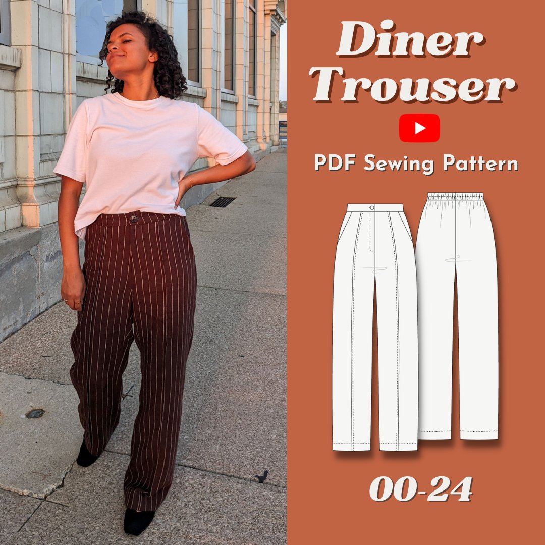 Diner Trouser PDF Pattern - Lydia Naomi - Simplifi Fabric