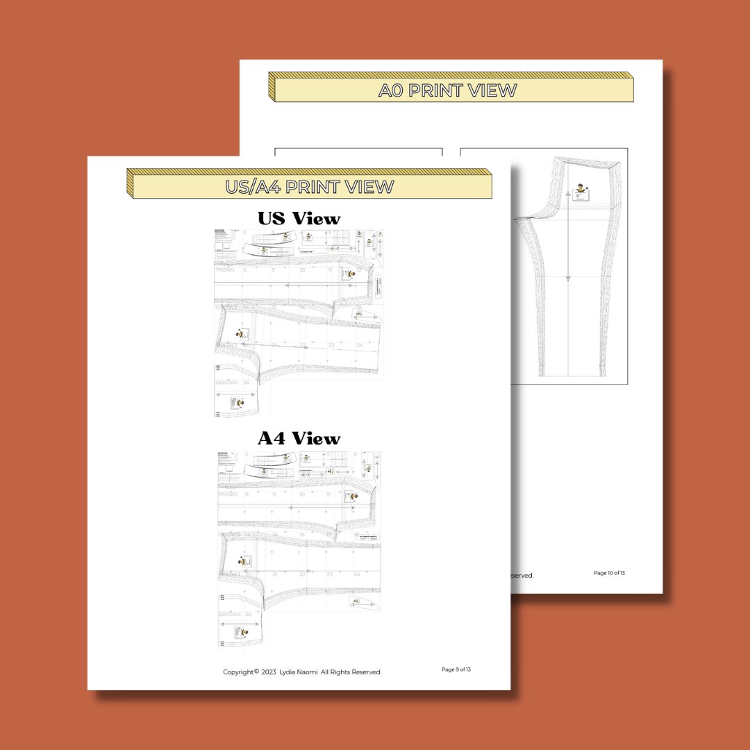 Diner Trouser PDF Pattern - Lydia Naomi - Simplifi Fabric