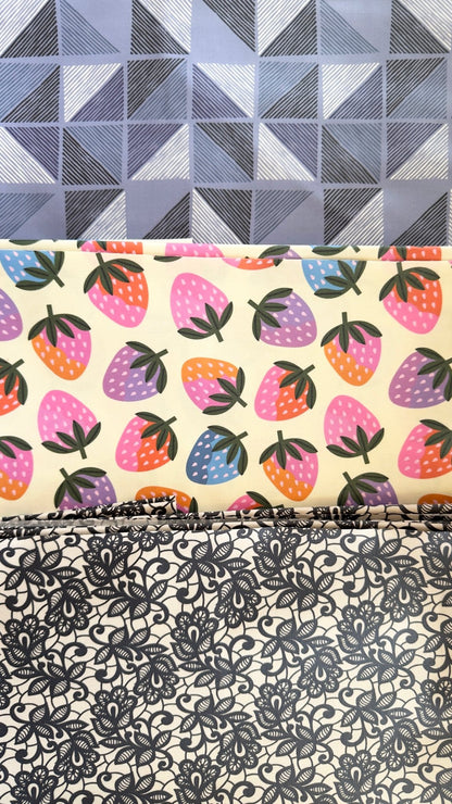 Disco Berries - Melissa Donne - Laminated Collective - Cloud9 Fabrics - Simplifi Fabric