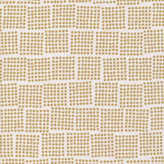 Domino - Gold - Imprint - Eloise Renouf - Cloud 9 Fabrics - Poplin - Simplifi Fabric