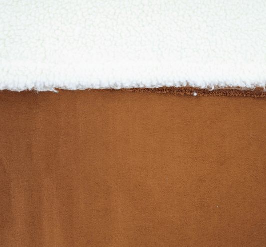 Double - Sided Imitation Suede With Sheepskin - Camel - Katia - Simplifi Fabric