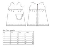Pencil Dress & Iron on Decals Childrens Sewing Pattern - Fiona Hanna
