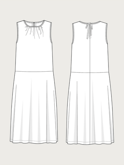 Drop - Waist Dress Pattern - The Assembly Line - Simplifi Fabric