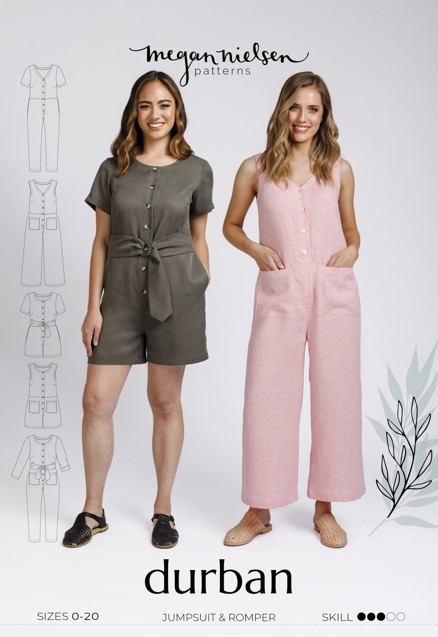 Durban Jumpsuit & Romper - Megan Nielsen Patterns - Sewing Pattern - Simplifi Fabric