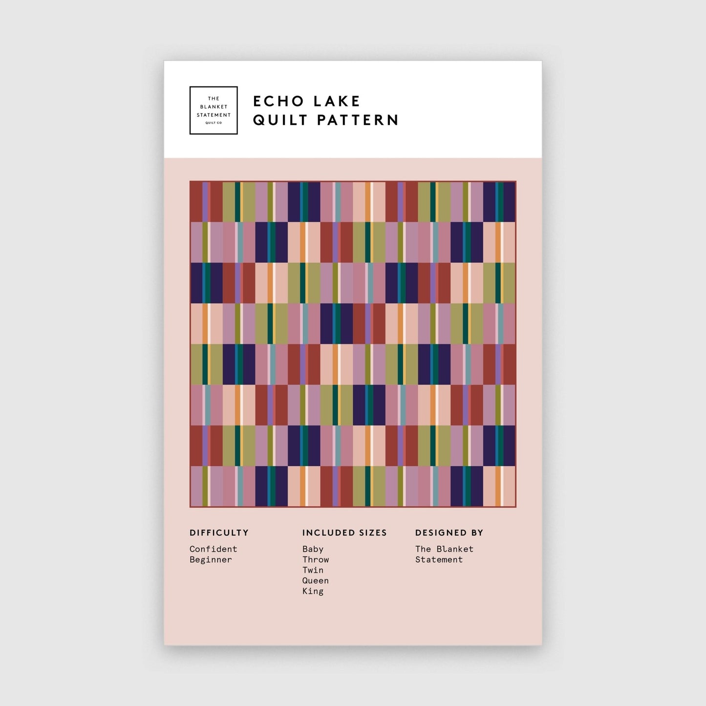 Echo Lake Paper Pattern - The Blanket Statement Quilt Co. - Simplifi Fabric