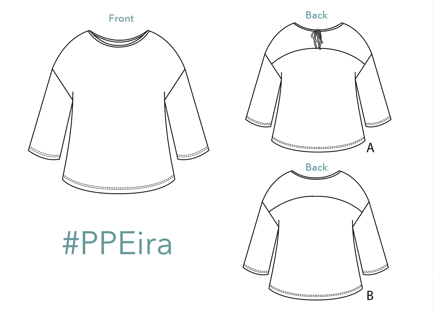 Eira Top PDF Pattern - Ploen Patterns - Simplifi Fabric