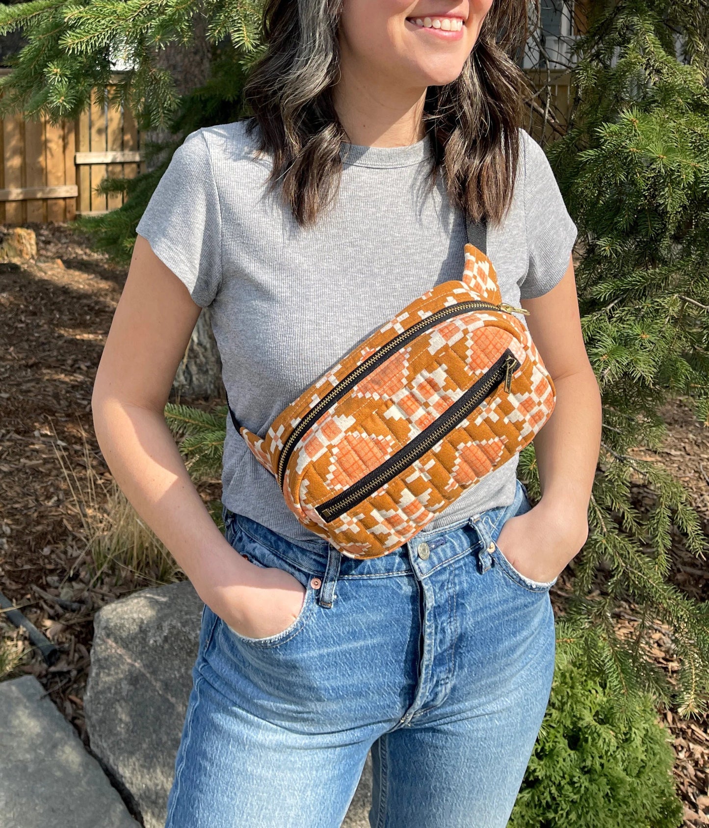 Emerson Crossbody Bag / Fanny Pack Paper Pattern - The Blanket Statement Quilt Co. - Simplifi Fabric