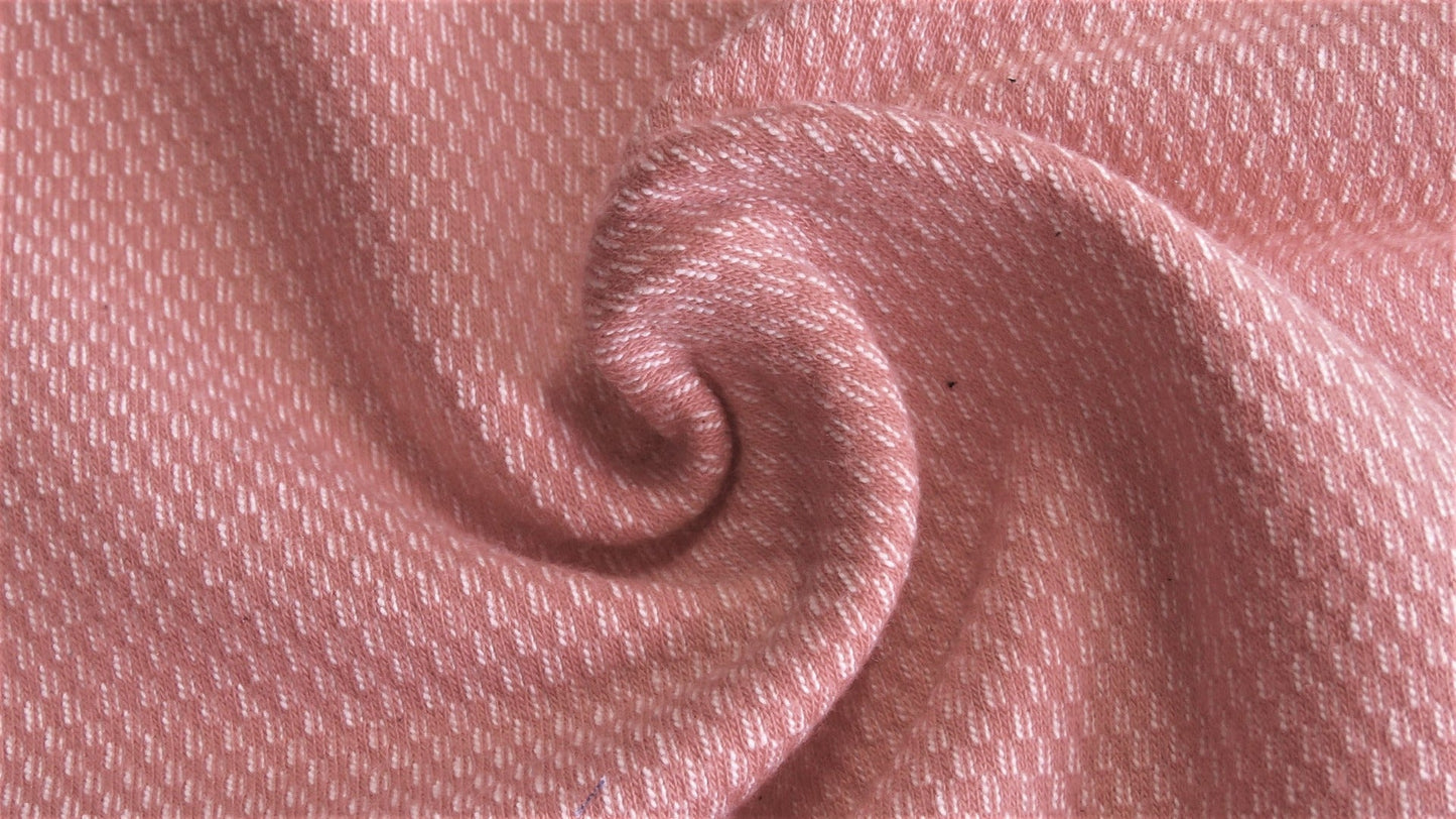 European Jacquard Heavy Sweat/Fleece - Oeko - Tex® - Old Rose - Simplifi Fabric