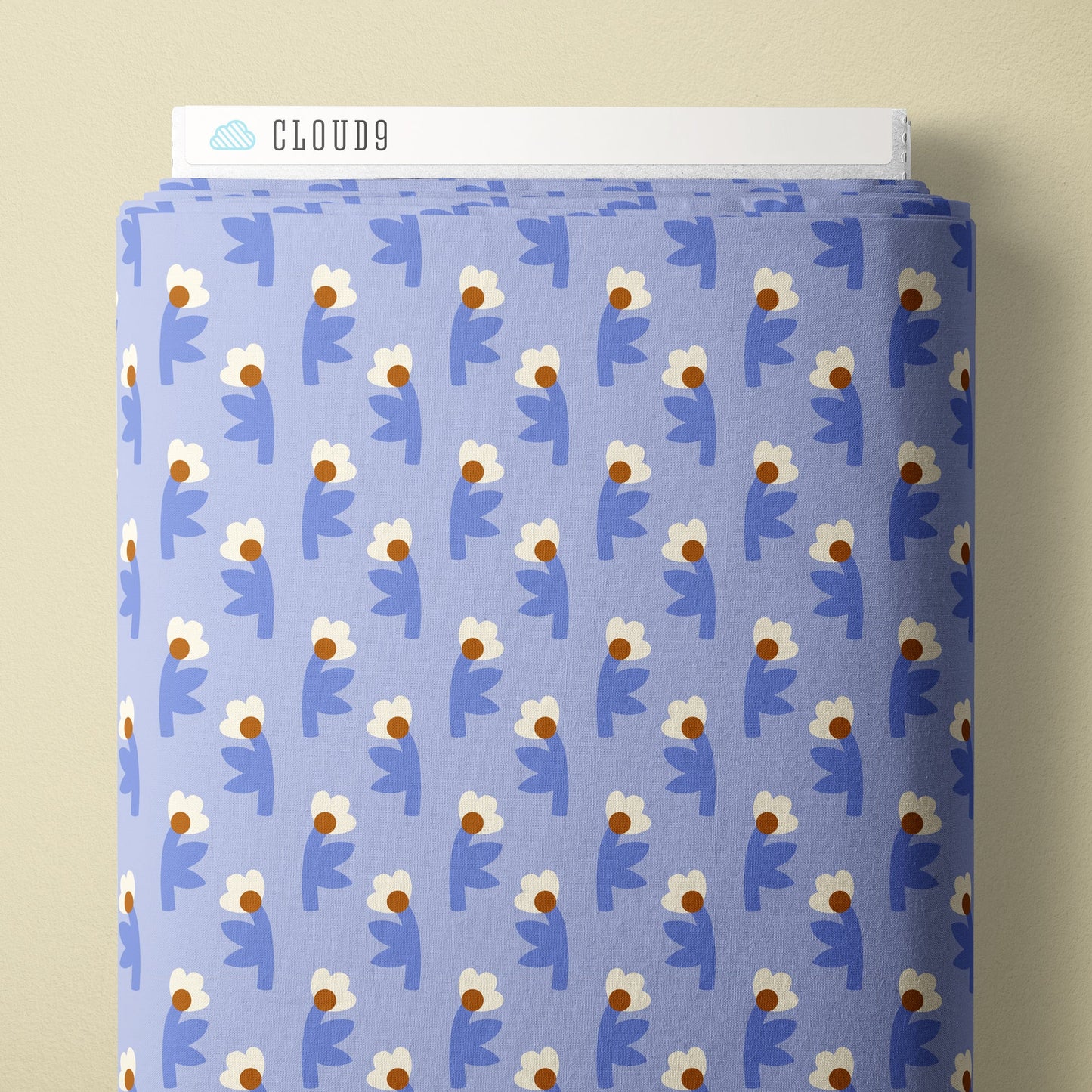 Evening Bloom - Blue - Firefly Moon - Leah Duncan - Cloud 9 Fabrics - Poplin - Simplifi Fabric