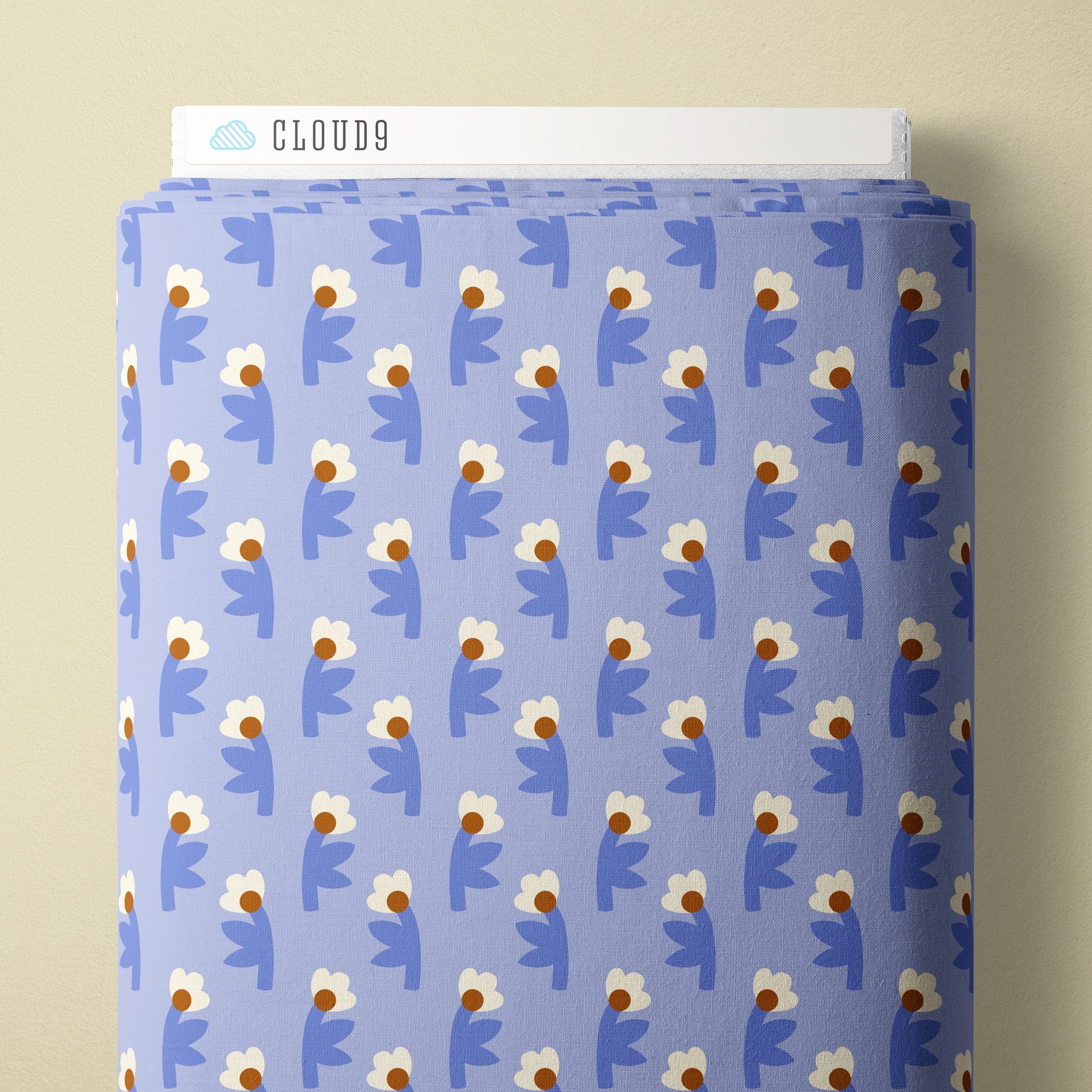 Evening Bloom - Blue - Firefly Moon - Leah Duncan - Cloud 9 Fabrics - Poplin - Simplifi Fabric