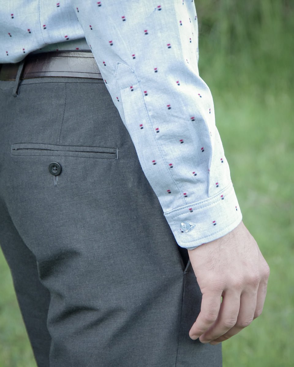 Fairfield Button - Up Shirt Mens PDF Sewing Pattern - Thread Theory - Simplifi Fabric