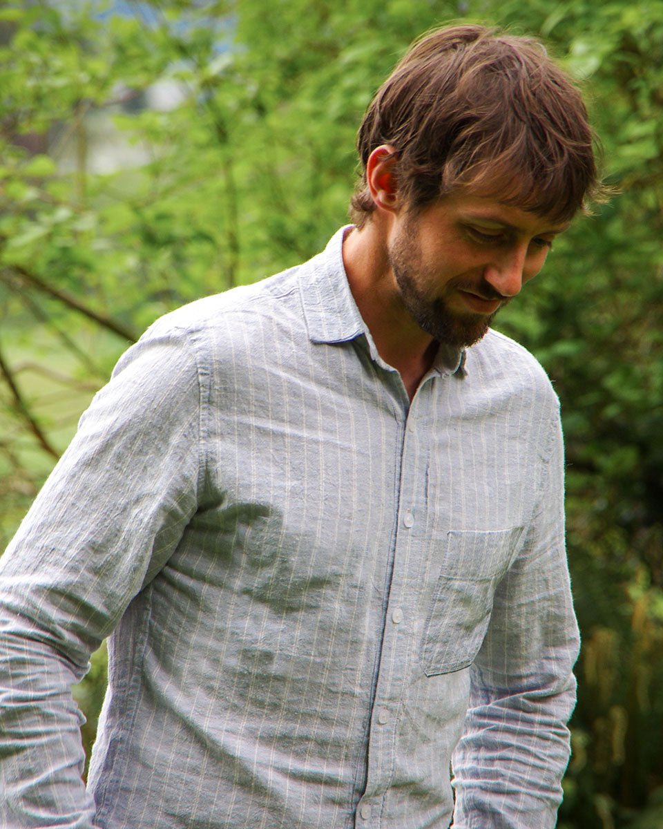 Fairfield Button - Up Shirt Mens PDF Sewing Pattern - Thread Theory - Simplifi Fabric