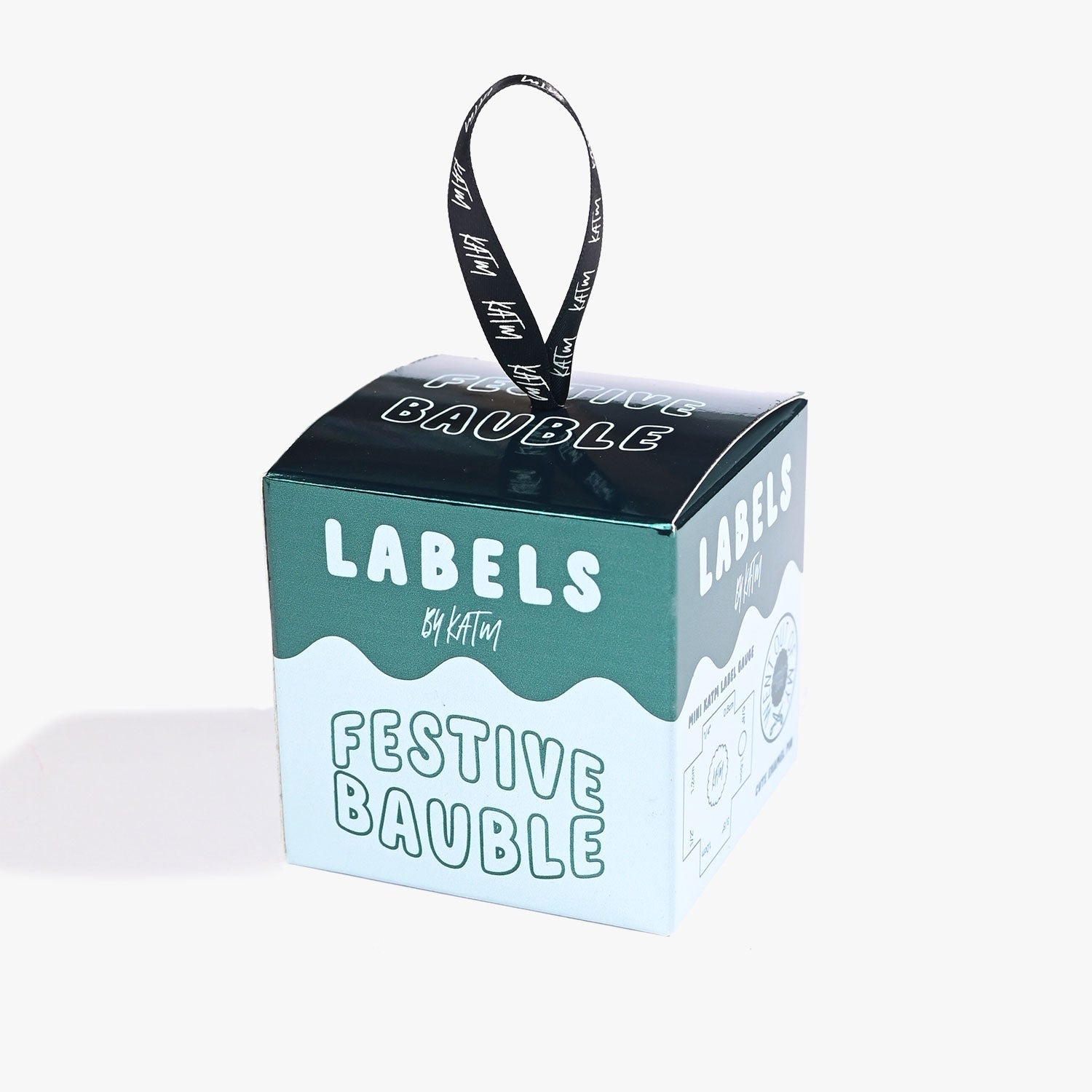 Festive Bauble Set 1 - Green & Blue Box - Woven Label Pack - Kylie And The Machine - Simplifi Fabric