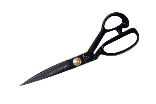 10" Midnight Edition Fabric Shears - Rubber Handle - LDH Scissors