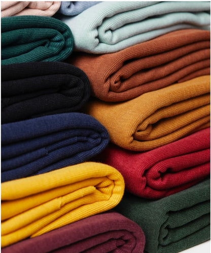 Fine 2x1 Rib Jersey TENCEL™ Lyocell Organic Cotton - OEKO - TEX® - MeetMILK - Amber - Simplifi Fabric