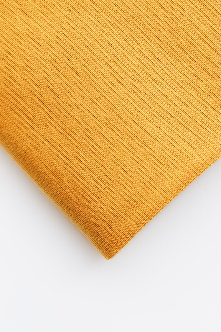 Fine 2x1 Rib Jersey TENCEL™ Lyocell Organic Cotton - OEKO - TEX® - MeetMILK - Amber - Simplifi Fabric