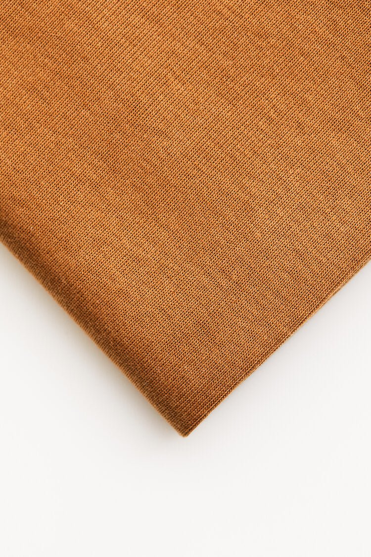 Fine 2x1 Rib Jersey TENCEL™ Lyocell Organic Cotton - OEKO - TEX® - MeetMILK - Mustard - Simplifi Fabric