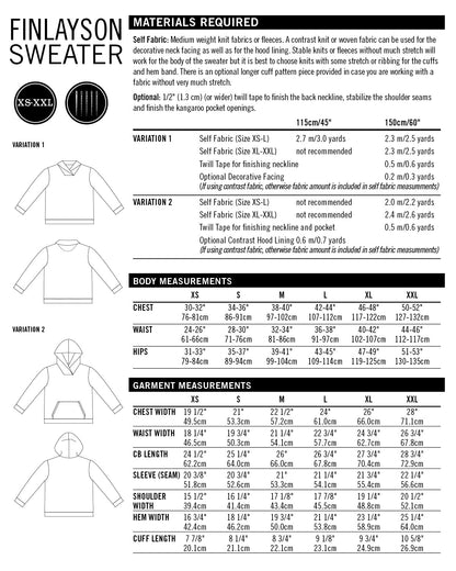 Finlayson Sweater Mens PDF Sewing Pattern - Thread Theory - Simplifi Fabric