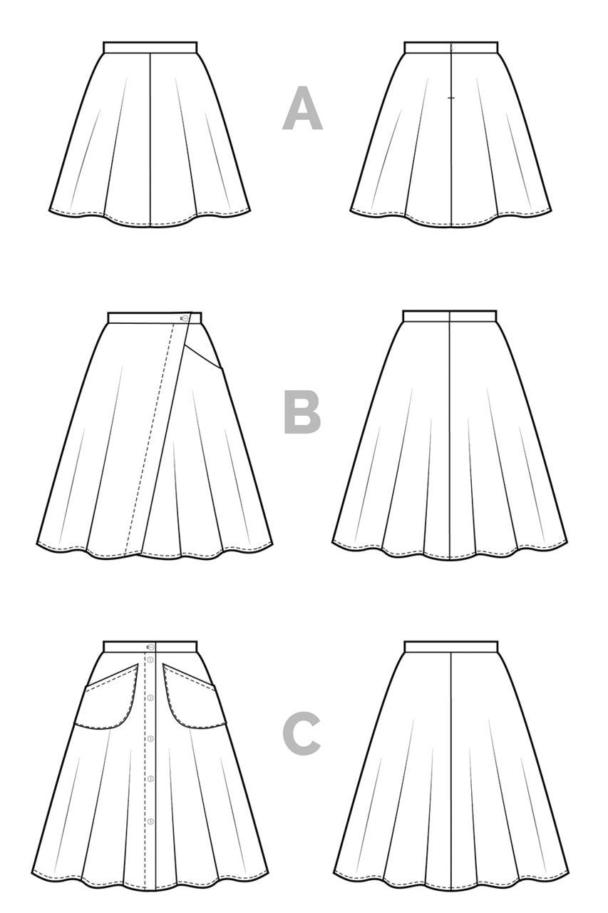 Fiore Skirt Pattern - Closet Core Patterns - Simplifi Fabric