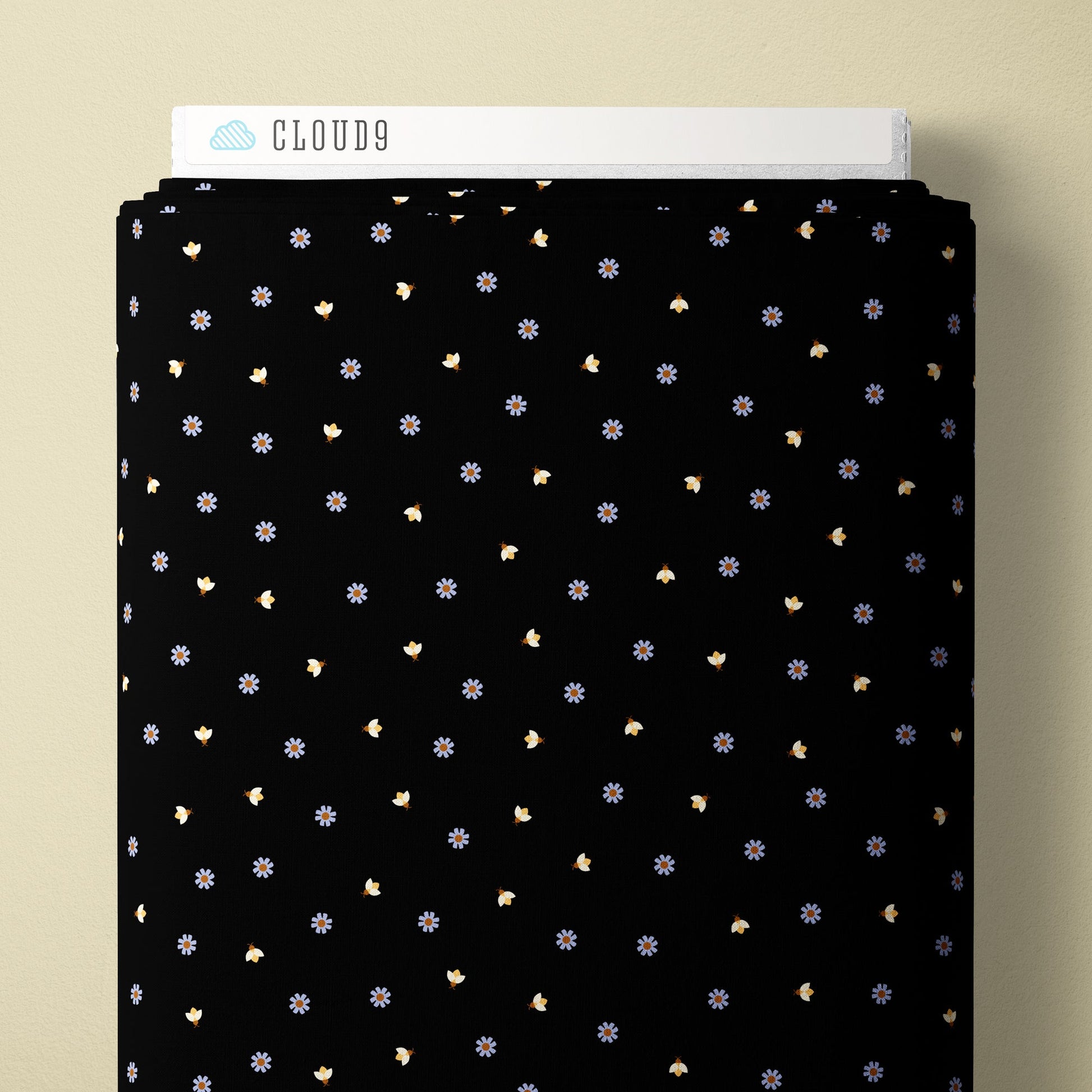 Firefly Twilight - Black - Firefly Moon - Leah Duncan - Cloud 9 Fabrics - Poplin - Simplifi Fabric