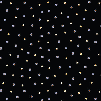 Firefly Twilight - Black - Firefly Moon - Leah Duncan - Cloud 9 Fabrics - Poplin - Simplifi Fabric