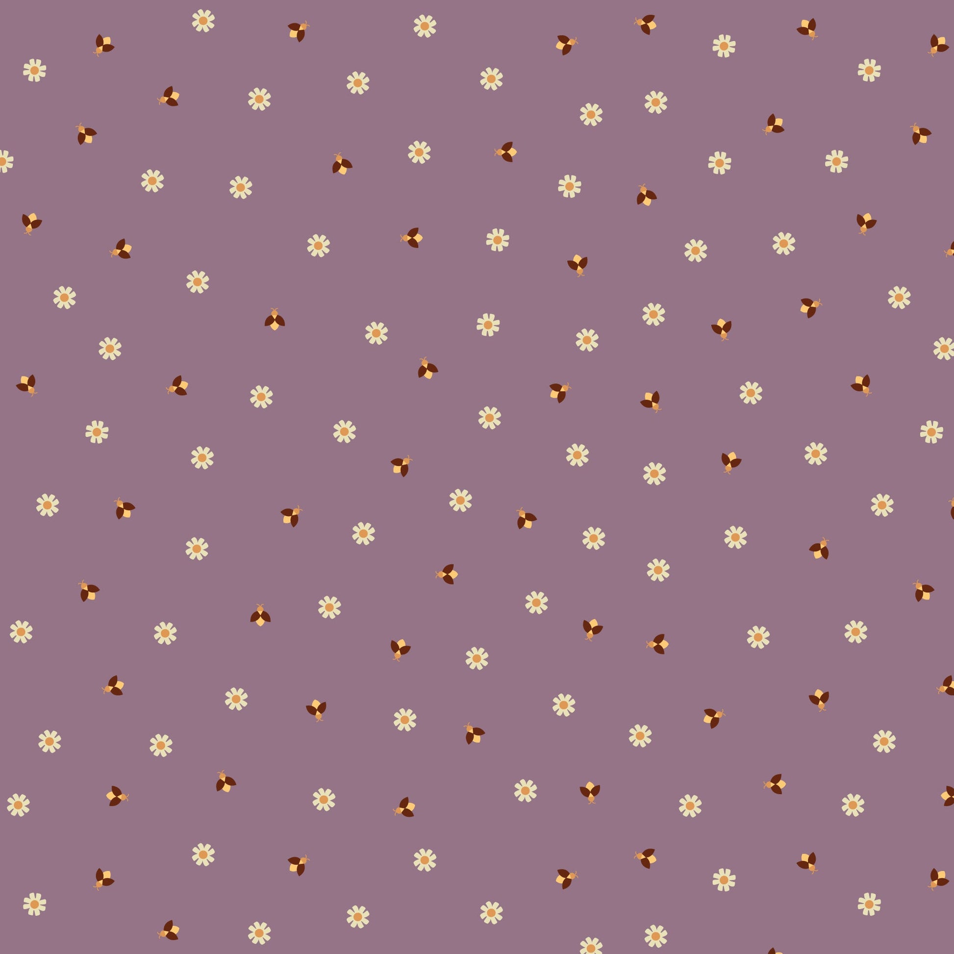 Firefly Twilight - Grape - Firefly Moon - Leah Duncan - Cloud 9 Fabrics - Poplin - Simplifi Fabric