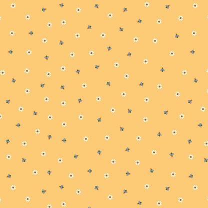 Firefly Twilight - Yellow - Firefly Moon - Leah Duncan - Cloud 9 Fabrics - Poplin - Simplifi Fabric