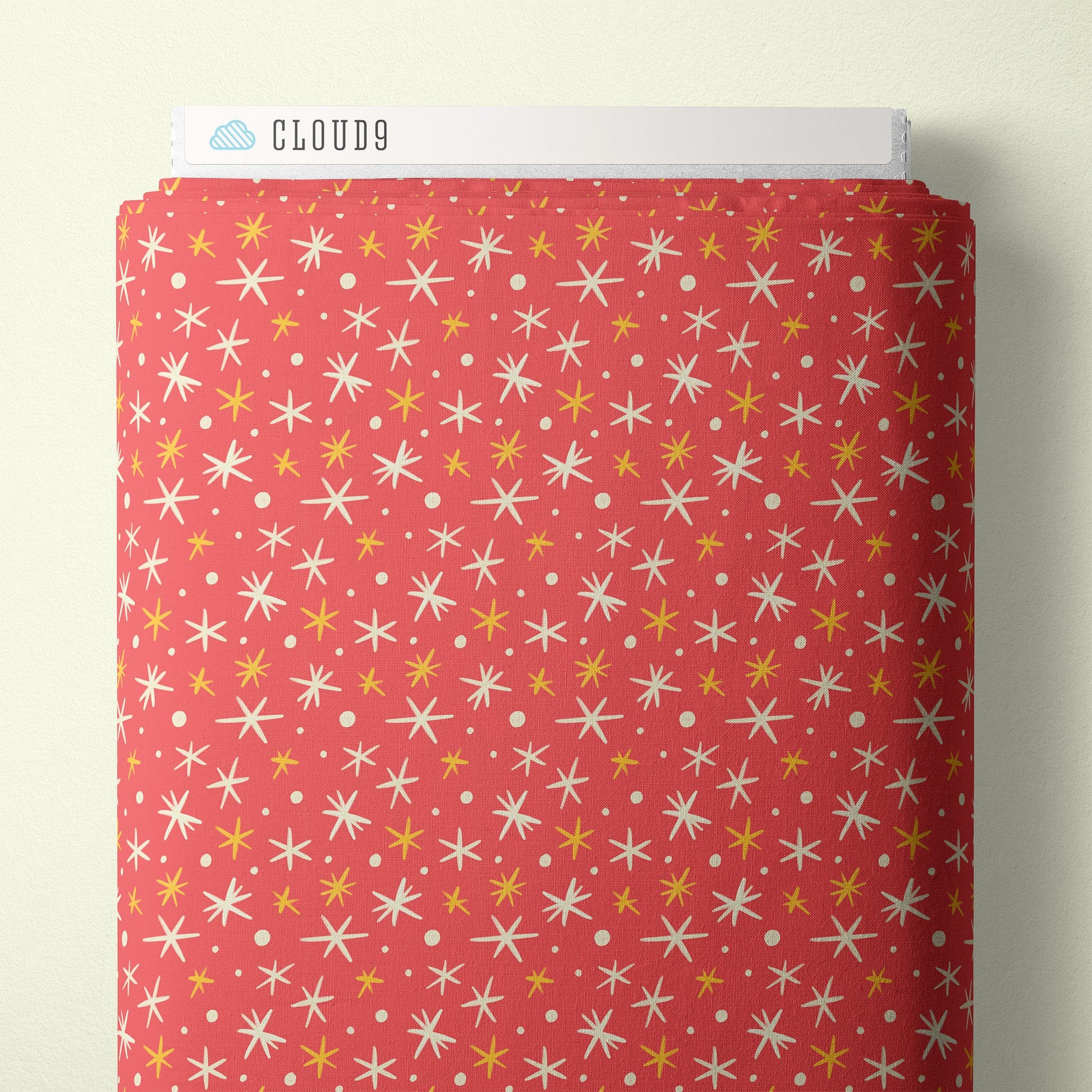 First Flurries - Red - Bright Holiday - Charla Pettingill - Cloud 9 Fabrics - Poplin - Simplifi Fabric