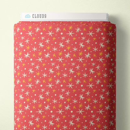 First Flurries - Red - Bright Holiday - Charla Pettingill - Cloud 9 Fabrics - Poplin - Simplifi Fabric