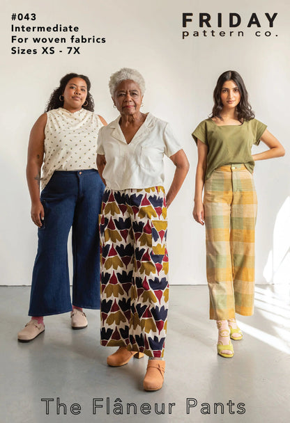 Flaneur Pants Pattern - Friday Pattern Company - Simplifi Fabric